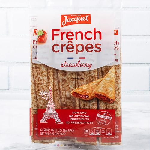 Ready to Eat French Crepes by Jacquet Filled Strawberry (6.77 ounce