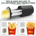 thumbnail image 4 of Electric French Fry Cutter, Professional Commercial Automatic French Fry Cutter Stainless Steel with 1/2 & 3/8 Inch Blade, Vegetable Cutter, Electric, 4 of 6