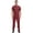 Burgundy, variant on Coveralls for Men Short Sleeve Front Zipper Work Overalls Jumpsuit with Pockets Mechanics Burgundy M