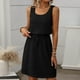 thumbnail image 2 of Sexy Vestido Casual para las Mujeres, Moda Casual Cuello Redondo sin Mangas de Cordón de Color Sólido para el Verano Y la Fiesta, 2 of 7