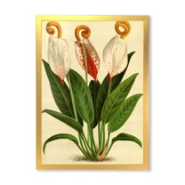 Designart 'Retro Wildflowers' Farmhouse Framed Art Print