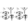 thumbnail image 1 of El Embudo de Cocina de Acero Inoxidable de 8 Paquetes Es Adecuado para Frasco de Condimento de Botella de Vidrio para Transferir LíQuido, 1 of 7