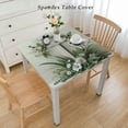 thumbnail image 2 of BANET First Communion Tablecloth Square Tablecloth Christening Square Table Cover for Wedding Floral Party White, 2 of 7