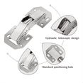 ckepdyeh 20 Pack 4Inch Hidden Kitchen Hinges,Concealed