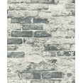 thumbnail image 2 of Grey & White Concrete Brick Effect Wallpaper R8389, 2 of 4