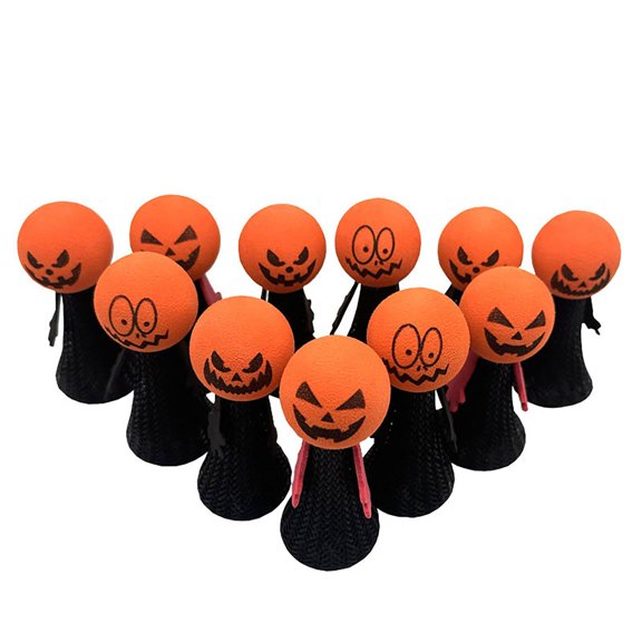 10 Pcs Halloween Jumping Toy | Spring Bouncy Halloween Novelty Toys for Kids | Fun Halloween Party Favors and Trick-or-Treat Gifts