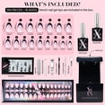 thumbnail image 3 of Press On Nails de la serie French Tip Black de SXC Cosmetics, 3 of 8