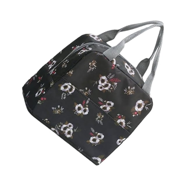 Bearachild Bolsa de picnic OxfordCloth, ligera y espaciosa para actividades al aire libre, ligera y portátil Mostrada flores