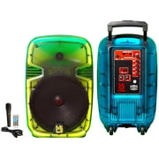 MR DJ PL12FLAME 12 Portable Translucent Bluetooth Speaker