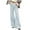 Sky Blue, variant on YYUIJK Women Straight Wide Leg Jeans Low Waist Zipper Button Solid Boyfriend Denim Pants with Pockets Streetwear Black S