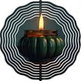 thumbnail image 2 of Ornate Metal Hanging Wind Spinners with Concentric Patterns - Stunning Wind Chimes for Your Yard and Garden Decor, 2 of 6