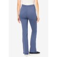 thumbnail image 2 of Woman Within Plus Size Tall Stretch-Cotton Knit Pull-On Bootcut Leggings, 2 of 6