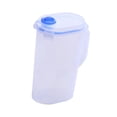 thumbnail image 4 of Contenedor de bebidas de jarra de agua gran capacidad con tapa y manejo de contenedores de jugo de jarra de agua para cocinas nevera casera limón L, 4 of 8