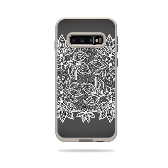 MightySkins LIFSAG10-Floral Lace Skin for Lifeproof Fre Case Samsung Galaxy S10 - Floral Lace
