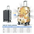 thumbnail image 6 of Gaeub Groovy Floral Elastic Luggage Cover with Concealed Zipper Dust-Proof Luggage Cover Protector - 18-32 inch - X-Large, 6 of 9