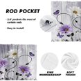 thumbnail image 4 of Teal Floral Kitchen Curtains Valance and Tiers Set 3 Piece Rustic Flowers White Daisy Butterfly Rod Pocket Small Short Living Room Bedroom Bathroom 54x18 inch + 27.5x36 inch*2, 4 of 6
