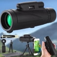 thumbnail image 2 of Monocular Telescope for Smartphone,Phone Accessories Grip 12X50 Monocular Telescope with Tripod Telescope Phone Clip for Outdoor Camping Accessory Tripod for Phone, 2 of 9
