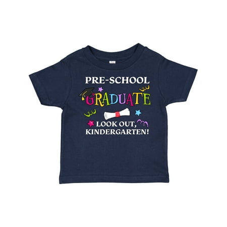 

Inktastic Pre-School Graduate Look Out Kindergarten! Gift Toddler Boy or Toddler Girl T-Shirt