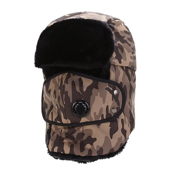 Winter Biking Winter Warm Hat Cold-Proof Neck Guard Military Hat