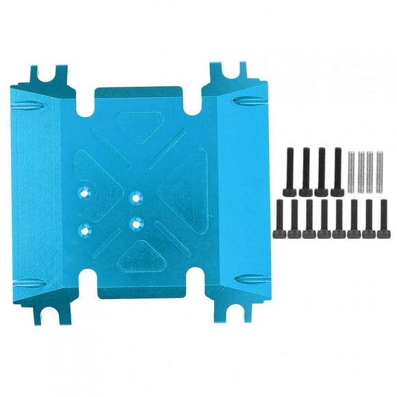 Center Gear Box Mount Skid Plate Accessory Fit for AXIAL WRAITH 90018 90048 1/10 RC CarBlue