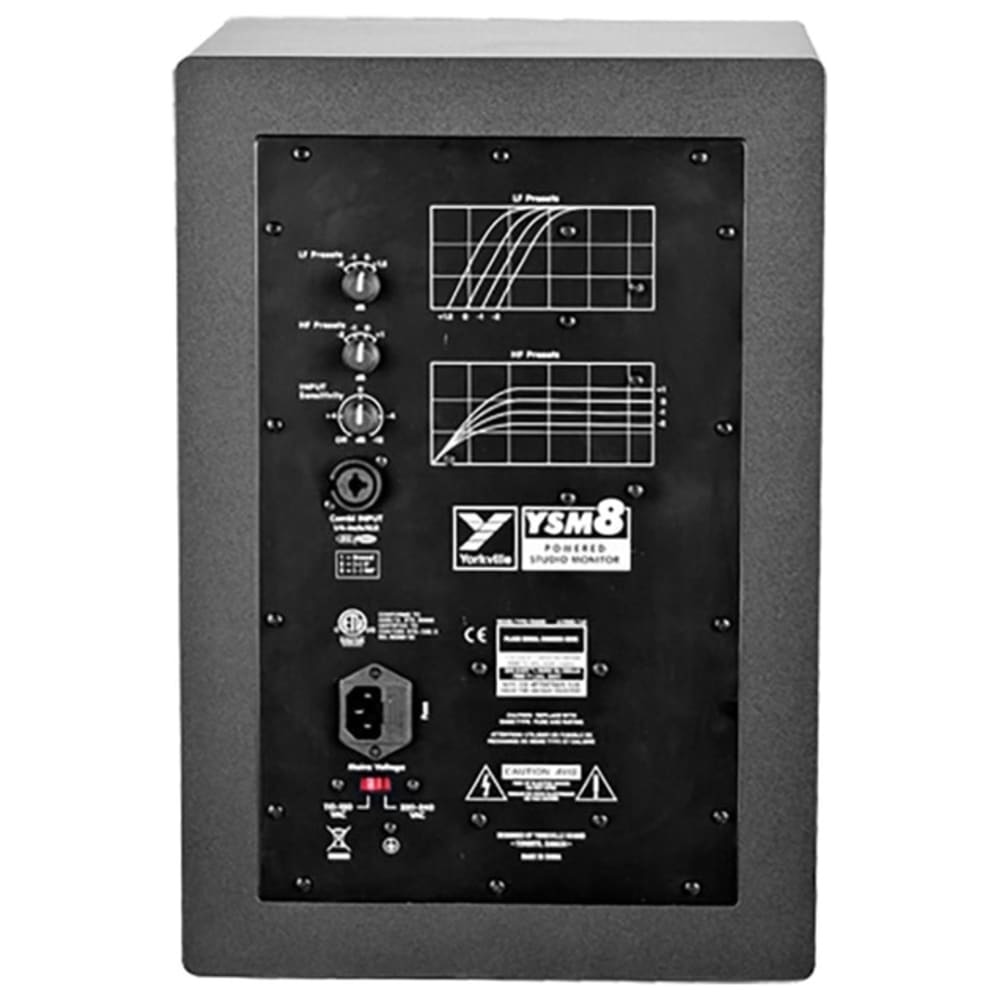 YORKVILLE YSM8 High Quality Powered Studio Reference Monitor - 8" Woofer, 1" Dome Tweeter - Quick Shipping Available