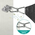 thumbnail image 4 of Sun Shade Sail Hardware Kit 6 Inch for Rectangle & Triangle Shade Sail Install, Stainless Steel Shade Sail Fixing Accessories for Outdoor Patio Canopy Garden, HeavyDuty Awning Attachment Set (44 Pcs), 4 of 6