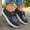 White, variant on YOUYEDIAN Loafers for Women Casual Lace-up Comfy Versatile Floral Print Round Toe Flats Fashion Platform Slip On Walking Shoes