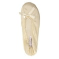 thumbnail image 4 of Jessica Simpson Womens Satin Ballerina Yoga Slipper with Bow, 4 of 6