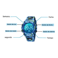 thumbnail image 2 of Reloj Para Niños Multifunción Digital Impermeable Deportivo Azul Claro Malubero Tipo de pantalla: analógico-digital, 2 of 3