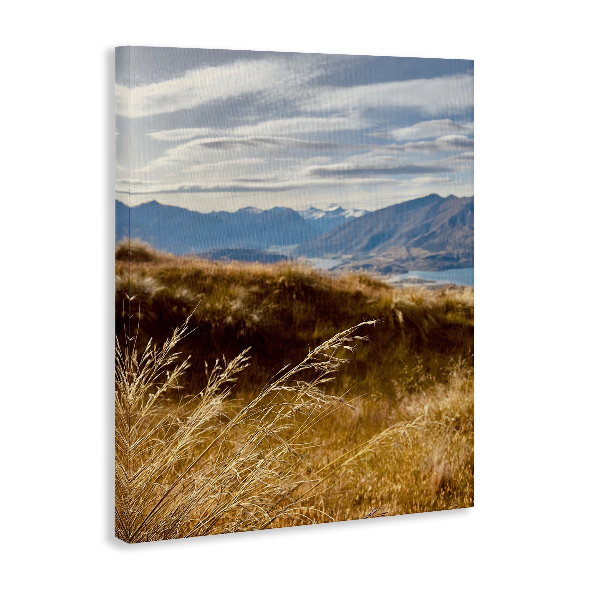 Stupell Industries Windblown Mountain Region Landscape Photography Gallery Wrapped Canvas Art Print Wall Art, 24 x 30