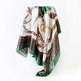thumbnail image 4 of Women's Satin Square Scarf Polka Dot Smooth Head Wrap Large Bandana Neckerchief Casual Festival Gifts Green 90cm, 4 of 6