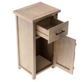 thumbnail image 4 of Rustic Vintage Nightstand with Sliding Drawer and Flipping Storage Cabinet, Wood Versatile Night Stands, Bedside Table End Table Sofa Side Table for Living Room Bedroom Furniture, Natural, 4 of 7