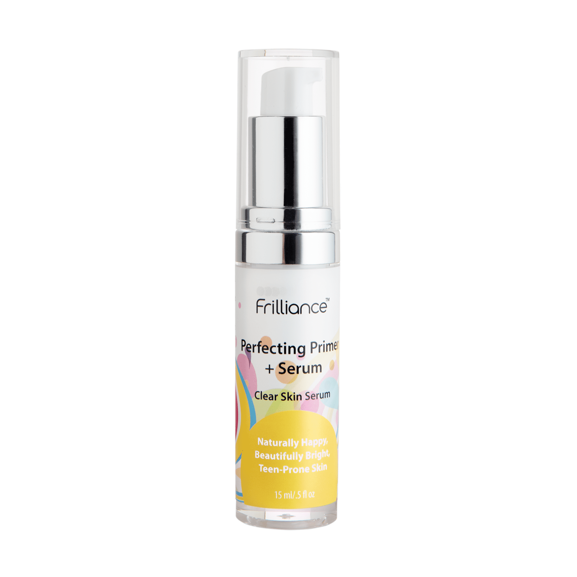 Frilliance 2 in 1 Clear Skin Perfecting Primer & Serum for Acne, Vegan Cruelty Free for Teens of All Skin Types, Mandelic Acid & Niacinamide Fights Breakouts Blackheads, 15 ml / .5 fl oz