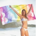 thumbnail image 4 of Toalla de playa de microfibra | Manta a prueba de arena para viajes, natación y camping | Toalla grande de secado rápido para adultos y niños | Para piscina, picnic y actividades al aire libre, 4 of 9