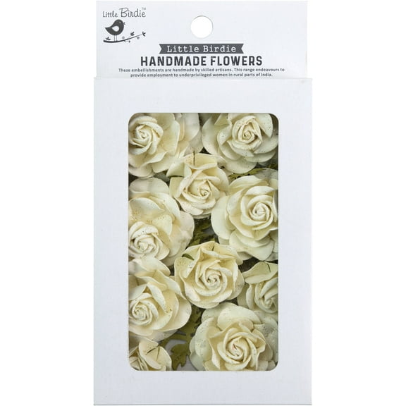 Little Birdie Whitney Paper Flowers 14/Pkg-Amor Mio