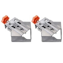 1/2/4pcs Stainless Steel Right Corner Clamp 90° Right Angle Clamp For Woodworking Right Angle Clip Fixer Single Handle Clamps For Woodworking Photo Framing (Close)