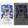 thumbnail image 2 of Caroline's Treasures KJ1179CNL Winter Snowflakes Holiday Schnauzer Ceramic Night Light, 6x4x3", multicolor, 2 of 2