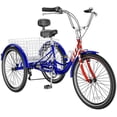 thumbnail image 2 of ABORON Adult 20/24/26 inch Tricycles with Big Basket, Adults 7 Speed Trikes 3 Wheel Bikes, Cruise Bike for Seniors, Women, Men for Recreation, Shopping, Multiple Colors, 2 of 10