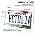 thumbnail image 3 of Aluminum License Plate Frame 2 Pack Car Exterior Accessory Car Tag Holder for Front Rear Plates Cars Decor Red Roses on The Wall, 3 of 7