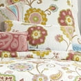 thumbnail image 2 of Levtex Home - Ashbury Spring - Decorative Pillow (12 x 24in.) - Quilted Pillow - Ivory, Coral, Teal and Gold, 2 of 3