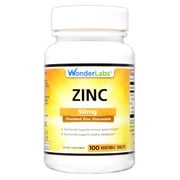 Zinc 50 mg | Chelated Zinc Gluconate - 100 Tablets