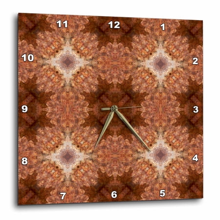 3drose, Rusted Metal Kaleidoscope Abstract., 10x10 Wall Clock