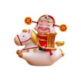 thumbnail image 1 of Estatua de caballo del zodiaco chino, año del caballo, bonita figura giratoria de resina, adorno de Feng Shui de la suerte para decoración de mesa en casa, oficina y tienda., 1 of 8