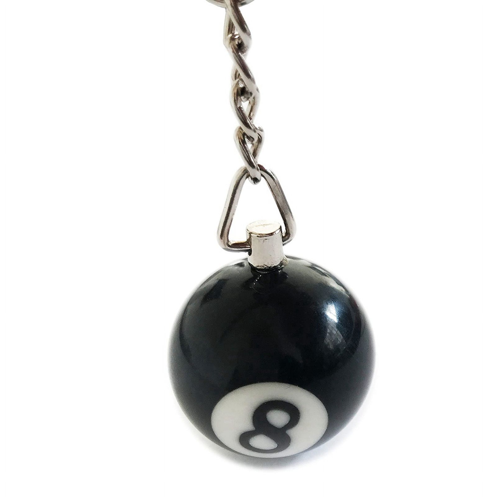 Colorful Billiard Ball Keychain Set 64 Pcs,Mini Key Chain Balls Eightball Billar Chains Accessories