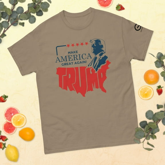 Make America great again Trump t-shirt v2 (Brown Savana, S)