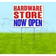 thumbnail image 1 of Hardware Store Now Open (18" x 24") Yard Sign, Includes Metal Step Stake, 1 of 6