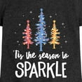 thumbnail image 3 of Instant Message - Season To Sparkle - Toddler & Youth Girls Short Sleeve Graphic T-Shirt, 3 of 6