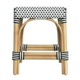 thumbnail image 3 of Butler Specialty Robias Rattan Rectangular 18" Dining Stool - White/Black, 3 of 6
