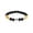 Capricorn, variant on Men's Pisces Sign Agate and Lava Stone Bead Stretch Bracelet