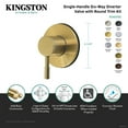 thumbnail image 4 of Kingston Brass KS4038DL Concord Single-Handle Six-Way Diverter Valve with Round Trim Kit in Brushed Nickel, 4 of 5